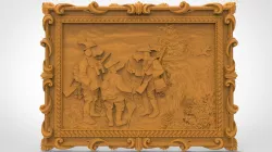 Grouped in hunting stl models for artcam and aspire Programmes 3D model