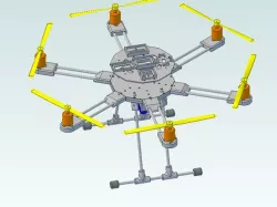 Hexacopter - Carbon Rod Arms