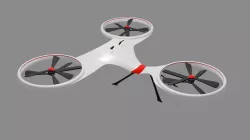 Hoverbike Sci-Fi Futuristic drone  Low-poly  3D model