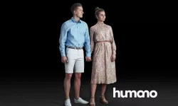 Humano Boy and girl couple holding hands 051213 3D model