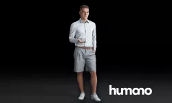 Humano Man standing and looking 0517 3D model