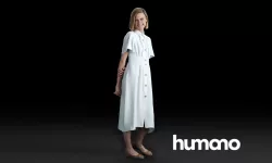 Humano Woman standing and looking  0516 3D model
