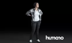 HumanoWoman Standing ans looking 0514 3D model