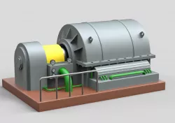 Industrial Turbocharger 3D model
