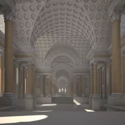  Interior of an Ancient Temple 3D model