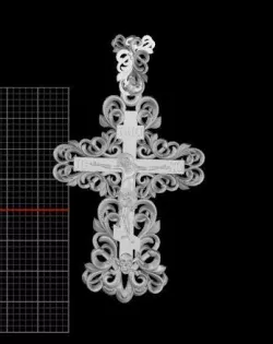 jesus cross 3D model