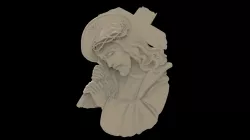 Jesus relief 3d stl models for artcam and aspire 3D model