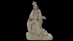 Jesus relief 3d stl models for artcam and aspire 3D model