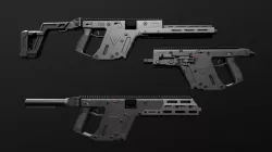 Kriss Vector SMG Low-poly  3D model