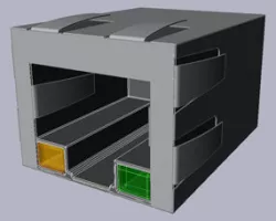 Lan plug Free 3D model