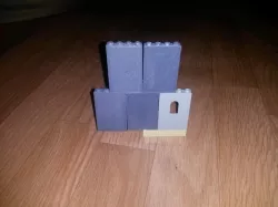 Lego compatible wall piece (no window)