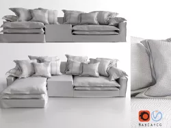 Linteloo Jan s New Elements Sofa Bank Linen Couch 3D model