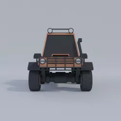 Low-poly car model Low-poly  3D model