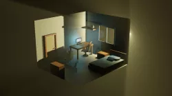 Low Poly Room 3D model