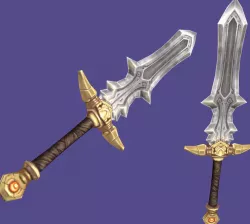 Lowpoly Rpg Axe and Sword models Free low-poly  3D model