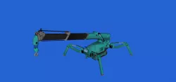 Maeba MC285 Mini Crawler Crane in Working Mode Free 3D model