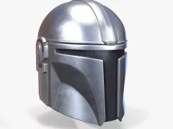 Mandalorian Helmet Low-poly  3D model