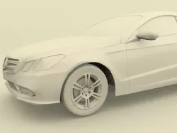 Marcedez-Benz E 500 Coupe Free 3D model