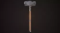 Medieval Warhammer Low-poly  3D model