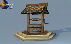 Medieval Water Well Lowpoly 3D Model Low-poly  3D model