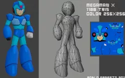 Megaman X - Nintendo 64 Style Low-poly  3D model
