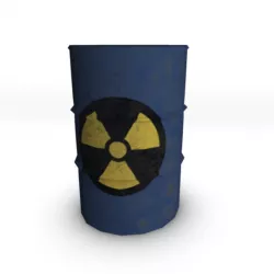Metal Oil Barrel Free 3D model