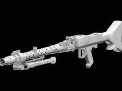 Mg-34 german machnegun 3D model