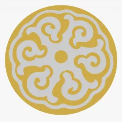 Mongolian Ornament 3D model