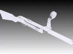 MP18 SMG Low-poly  3D model