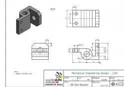 MS Rod Bracket Free 3D model