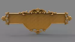 Name plate 3d stl models for artcam and aspire Programmes 3D model