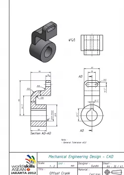 Offset Crank Free 3D model