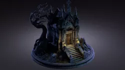 Old Crypt Low-poly  3D model