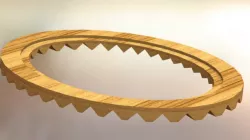 Oval frame Free 3D model