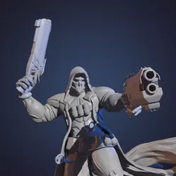 Overwatch reaper statue 3D model