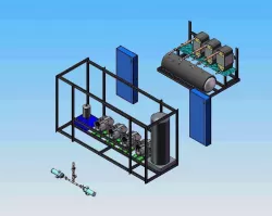 Parallel system rack - 4 -video clip Free 3D model