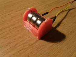 Parametric button cell battery holder