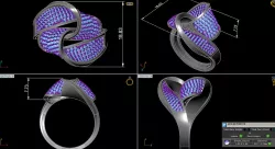 pave ring 02 3D model