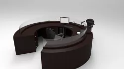 pc table 7  it is specially designed for bank or post office  Free 3D model