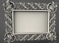 Picture frame 3d stl models for artcam and aspire Programmes 3D model