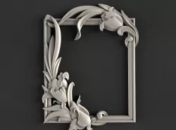 Picture frame 3d stl models for artcam and aspire Programmes 3D model
