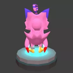 PIYOMON  Low-poly  3D model
