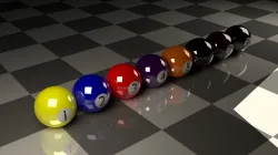 Pool Balls Free 3D model