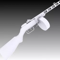 PPSh-41 Low-poly  3D model
