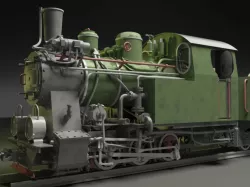 Py-27 Steam Locomotive Free 3D model