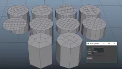Quad Cap Cylinders 3D model