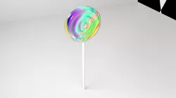 Rainbow Lollipop 1 3D model