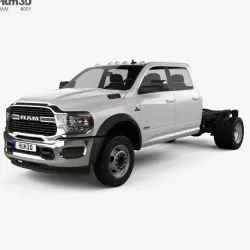 Ram 3500 Crew Cab Chassis SLT 2019 3D model