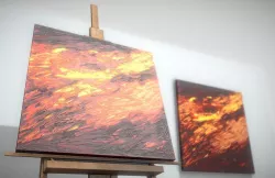 Red Row No-3- Oil Painting   Low-poly  3D model