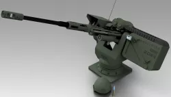 Remote Machine Gun 20 MM Low-poly  3D model